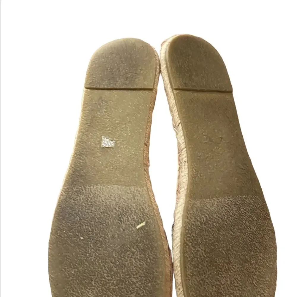 Coconuts Mauve Suede like material espadrille sandals Womens Size 9